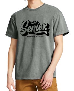 JHS Senior '24 (Black Design) - Comfort Colors Heavyweight T-Shirt