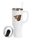 JCSD - 40oz Powder-Coated Stainless Steel Tumbler with Handle (Fire J)