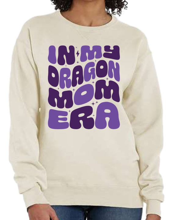 Lightweight Garment-Dyed Crewneck Sweatshirt (Dragon Mom)