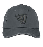 Wrestling (3D Embroidery)- District Low-Profile Distressed Dad Cap