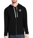 Lightweight Full-Zip Hooded Sweatshirt (Fire J Embroidery)