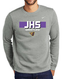 Wrestling (JHS Purple) - Nike Club Fleece Midweight Crewneck