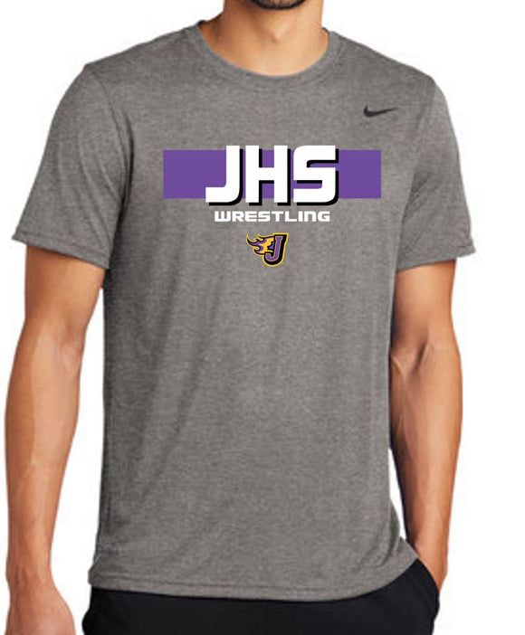 Wrestling (JHS Purple) - Nike 100% Polyester Dri-FIT rLegend Tee (Youth & Adult)