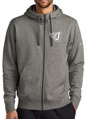 Nike 8.2oz Midweight Full-Zip Hooded Sweatshirt (Fire J Embroidery)