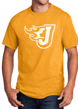 Tall Sizes - 5.5oz 100% Cotton Short Sleeve T-Shirt (Distressed Fire J)