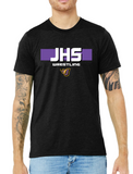 Wrestling (JHS Purple) - Bella+Canvas Unisex Soft Tri-Blend T-Shirt