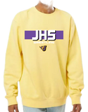 Wrestling (JHS Purple) - Midweight Pigment Dyed Crewneck Sweatshirt