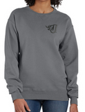 Lightweight Unisex Garment Dyed Crewneck Sweatshirt (Fire J Embroidery)