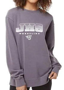 Wrestling (JHS Fade White) - Midweight Pigment Dyed Crewneck Sweatshirt