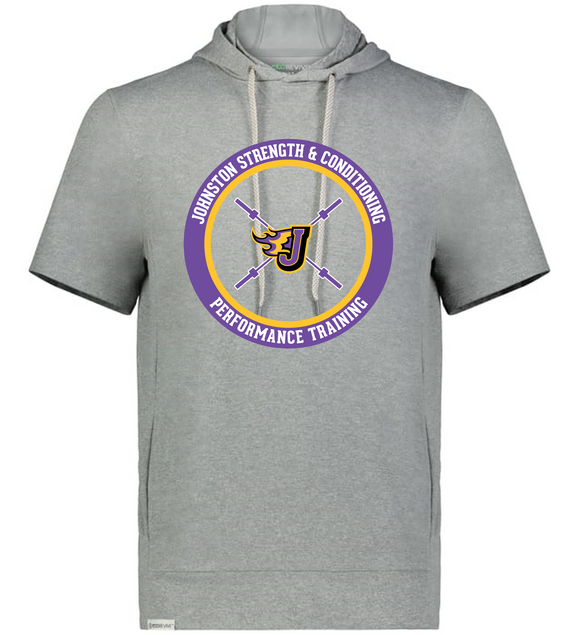 Strength & Conditioning - 6oz Lightweight Poly/Spandex Sueded Soft Knit Short Sleeve Hoodie