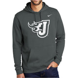 Nike Midweight Club Fleece Hooded Sweatshirt (Distressed Fire J)