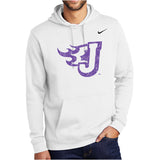 Nike Midweight Club Fleece Hooded Sweatshirt (Distressed Fire J)