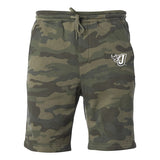 Youth Lightweight Special Blend Fleece Shorts (Fire J Embroidery)
