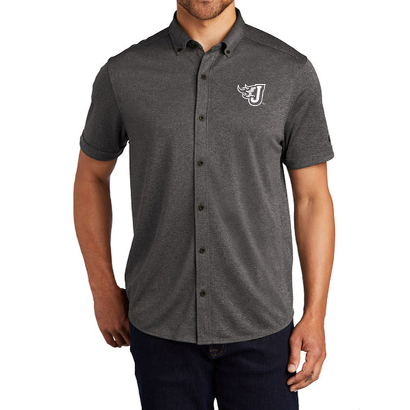 Ogio 4.7oz Stay Cool Gravitate Full-Button Polo (Fire J Embroidery)