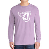Comfort Colors Garment-Dyed Heavyweight Long Sleeve T-Shirt (Distressed Fire J)