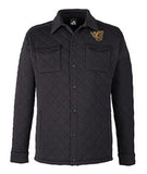 JCSD - Men's/Unisex Quilted Jersey Shirt Jac in Multiple Colors (Fire J EMB)
