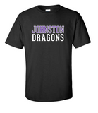 JCSD - Youth/Adult 100% Cotton Tshirt  (Purple/White Johnston Dragons)