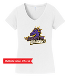 JCSD - Classic Dragon V-Neck Tshirt (Ladies)
