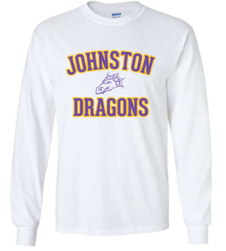 JCSD - Adult/Unisex Long Sleeve Tshirt (Purple/Gold Johnston Dragons)