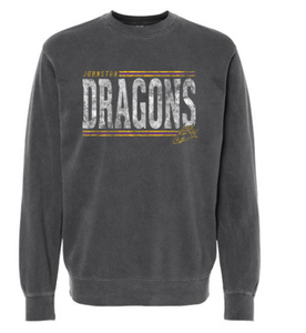 JCSD - Men's/Unisex Pigment Dyed Crewneck Sweatshirt (DRAGONS)