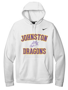 JCSD - Adult/Unisex Nike Fleece Pullover Hoodie (Purple/Gold Johnston Dragons)